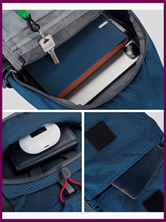 Packable Sling Backpack Crossbody Chest Bag Daypack Hiking Travel Water